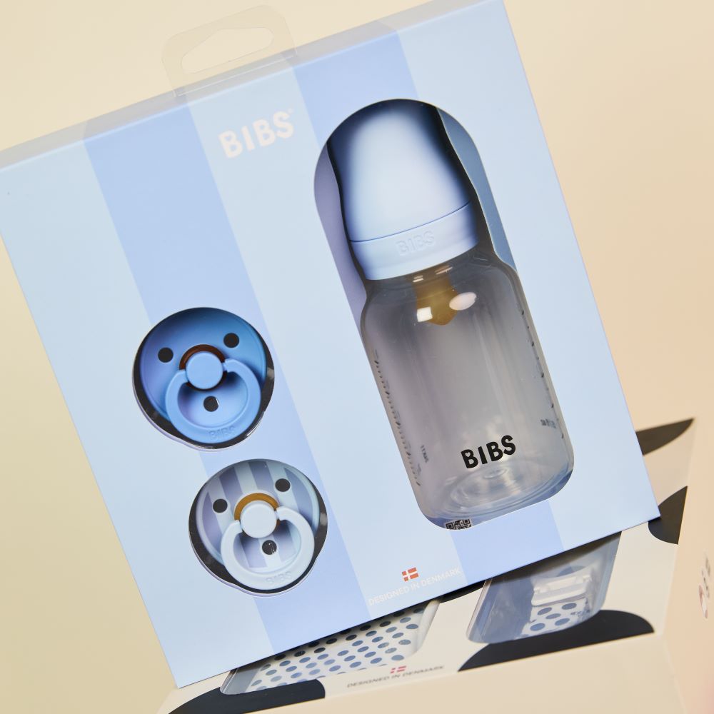 BIBS Lahjapakkaus Baby Sprinkle (0-6kk) - Baby Blue