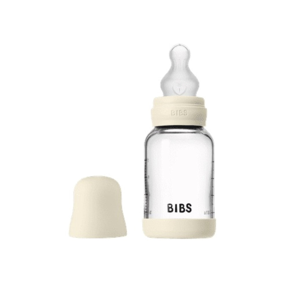 BIBS Glass Baby Bottle, Ivory.