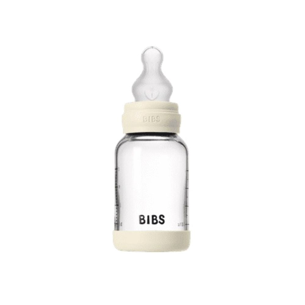 BIBS lasinen tuttipullo Glass Baby Bottle set, Ivory.