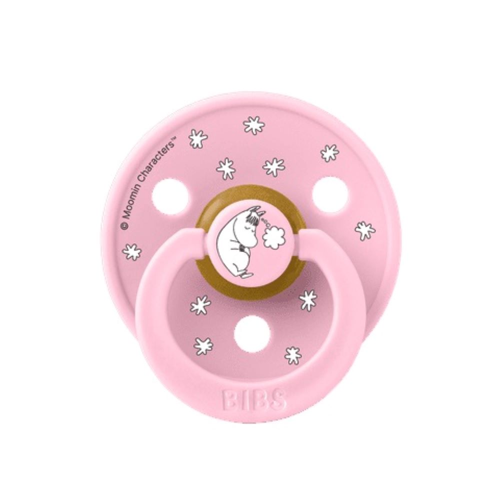 BIBS x Moomin Colour tutti 2-pack (koko 1), luonnonkumi - Baby Pink Mix