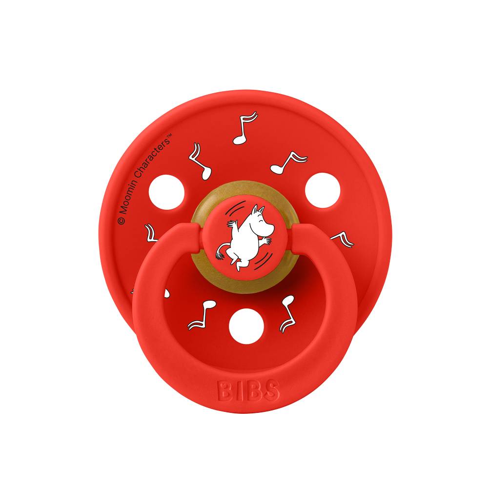 BIBS x Moomin Colour tutti 2-pack (koko 1), luonnonkumi - Candy Apple Mix