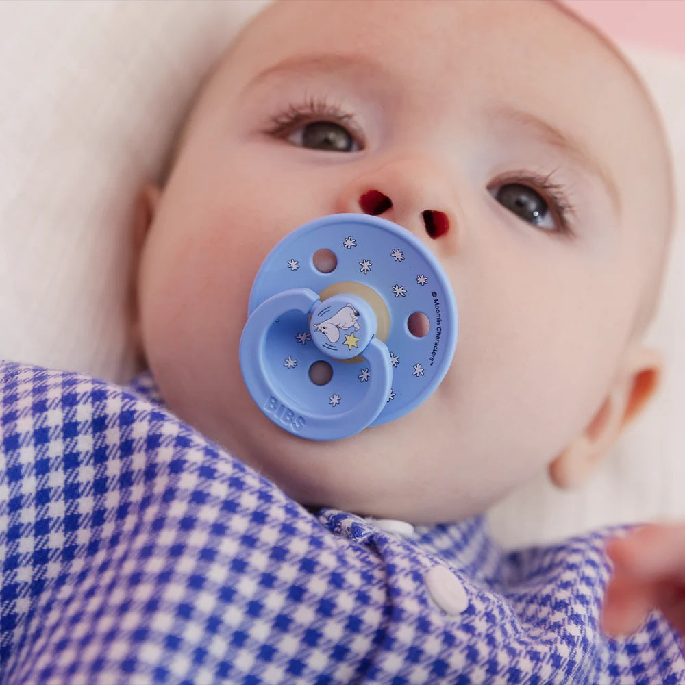 BIBS x Moomin Colour tutti 2-pack (koko 2), luonnonkumi -  Breeze Mix