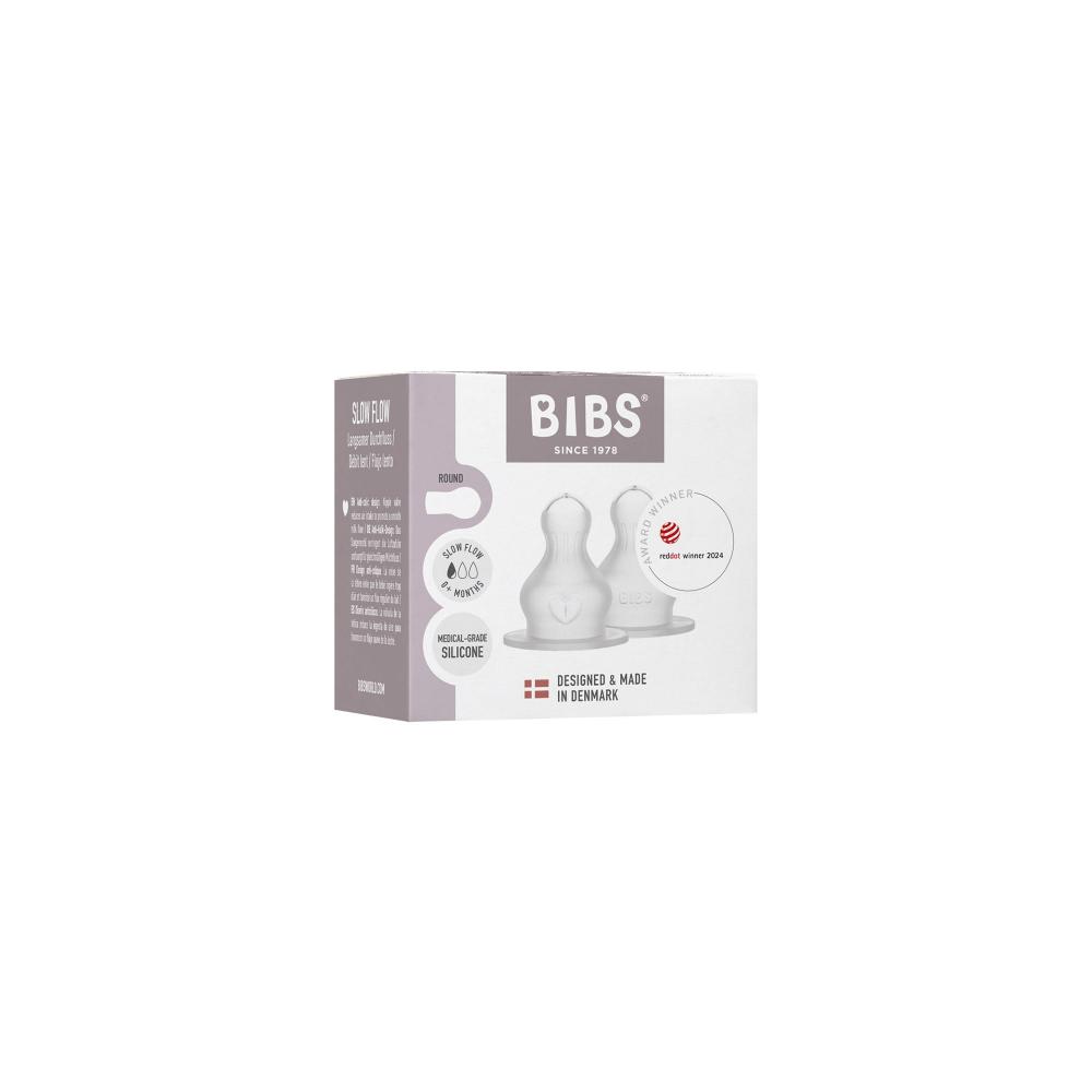 BIBS Silikoniset pullotutit 2-pack, hidas virtaus.