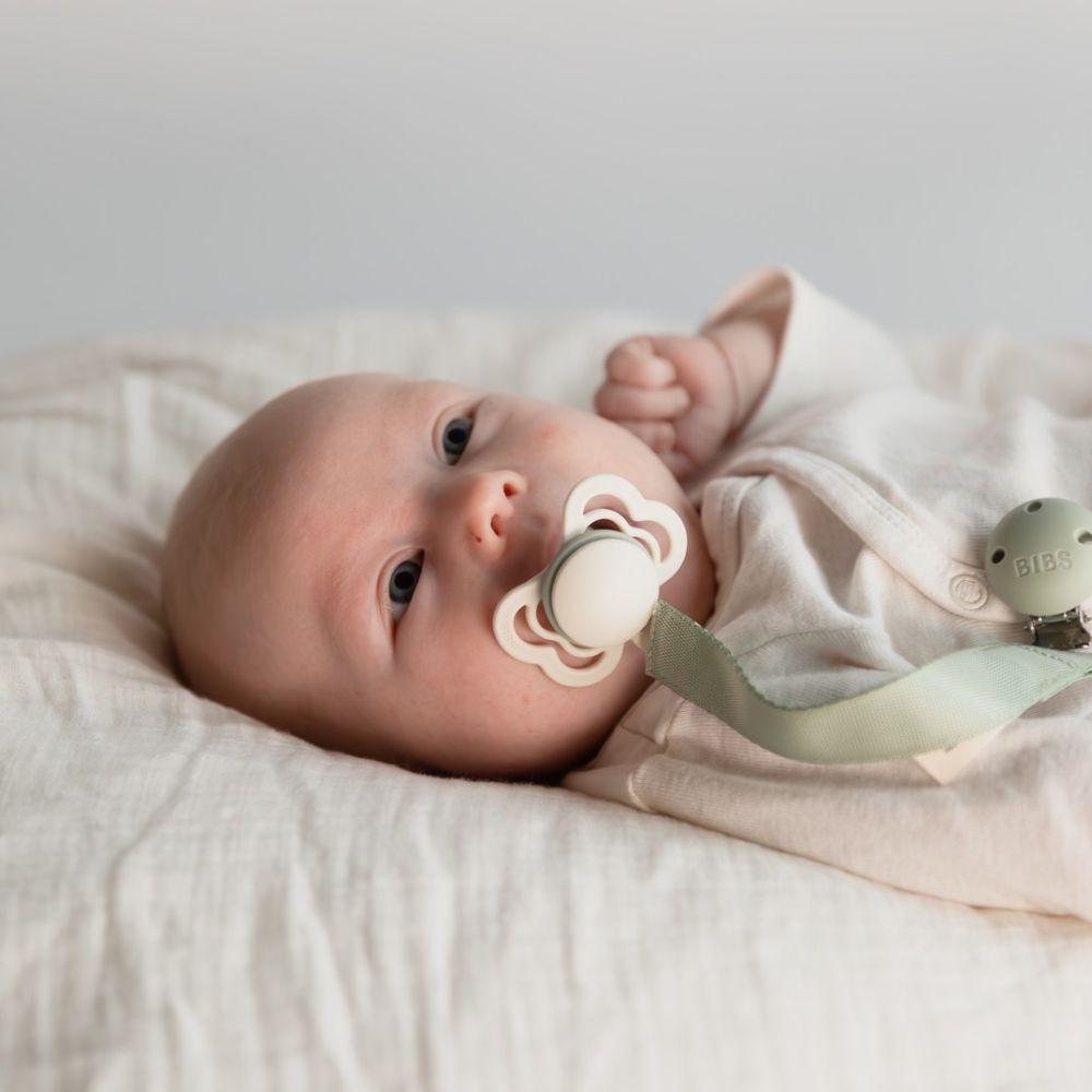BIBS Supreme tutti 2-pack (koko 1), luonnonkumi - Ivory/Sage