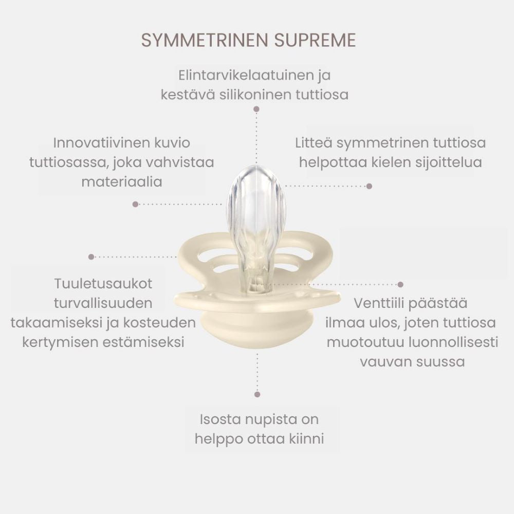 BIBS Supreme tutin ominaisuudet.