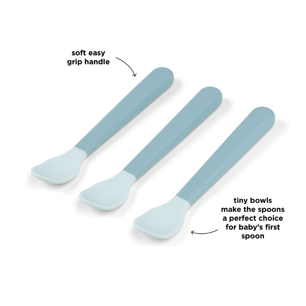 DONE BY DEER Foodie ensilusikat 3-pack - Blue