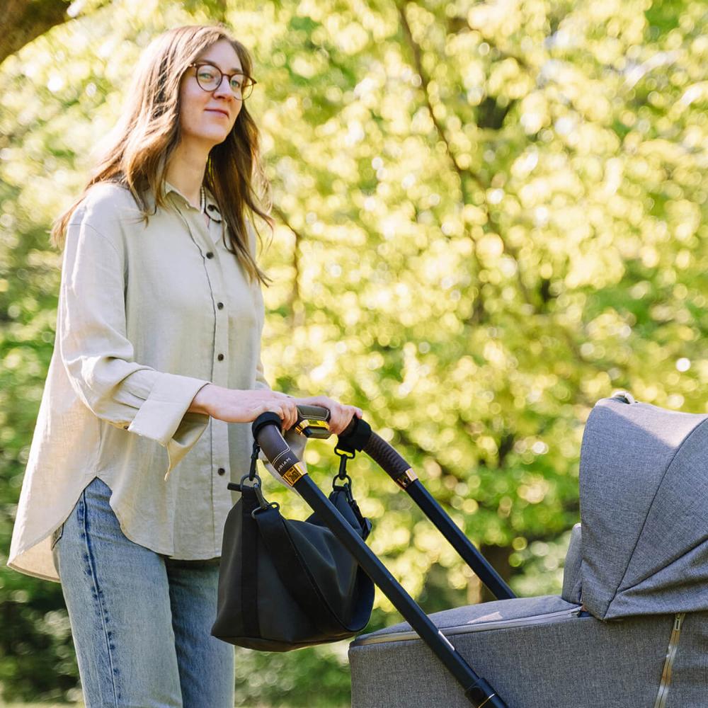 Done by Deer vaunulaukku stroller bag black.