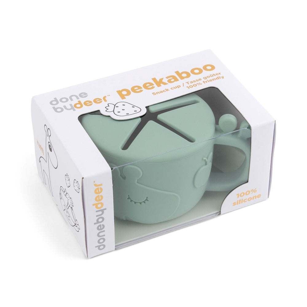 Done by Deer snack cup green lahjaksi vauvalle.