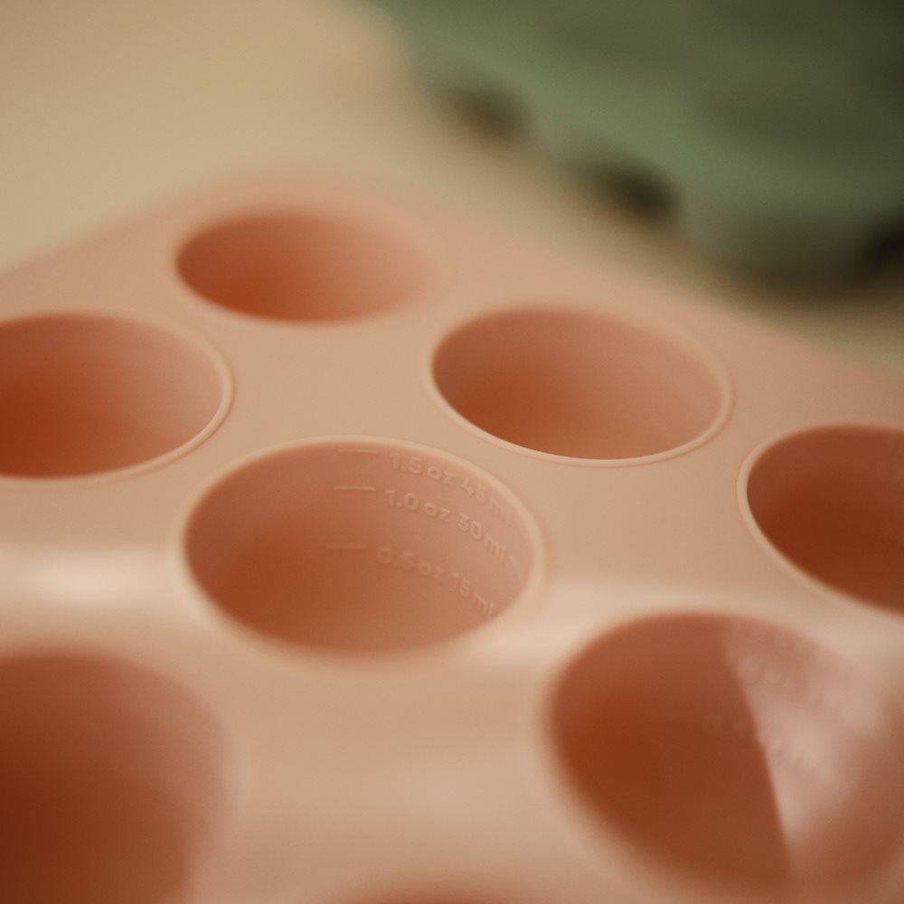 MUSHIE Pakastusmuotti vauvanruoalle (iso), Blush.