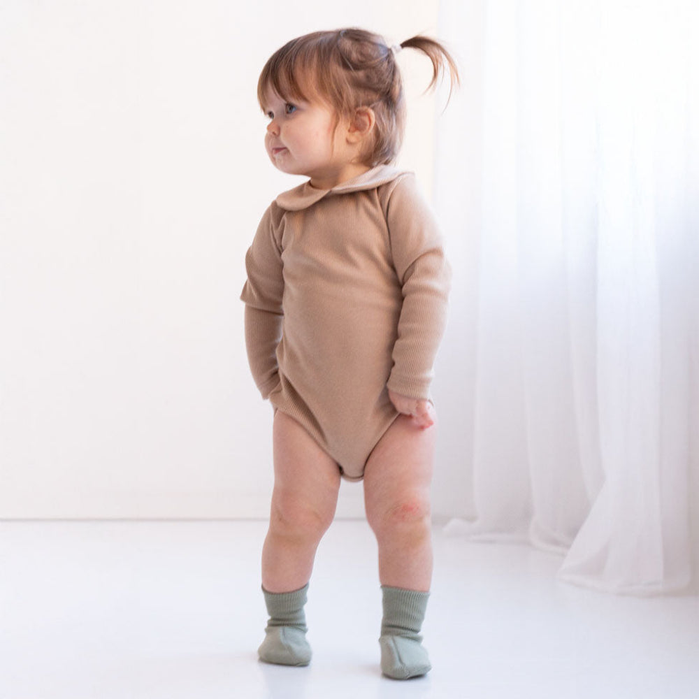 Melli Ecodesign vauvan tossut 0-12kk salvia.