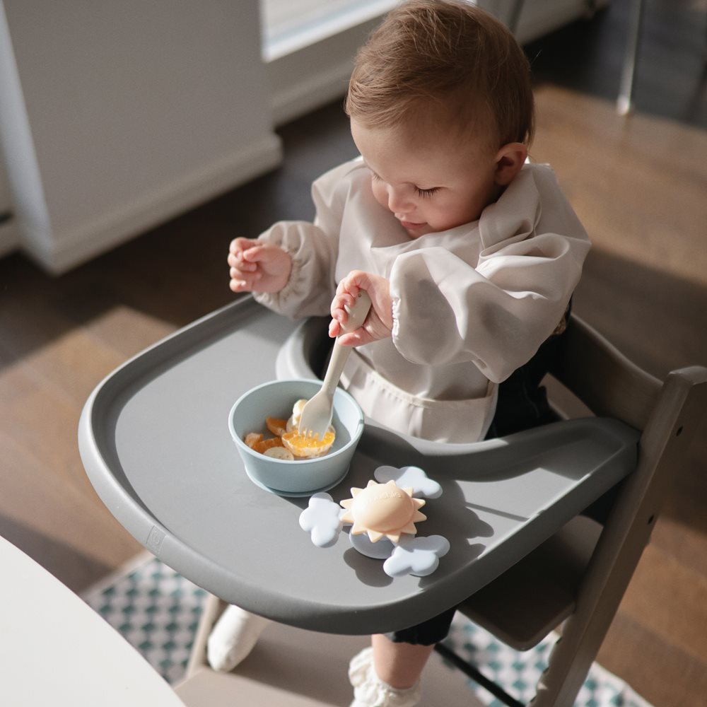 MUSHIE Aktiviteettilelu imukupilla Spinner Toy - Sunshine