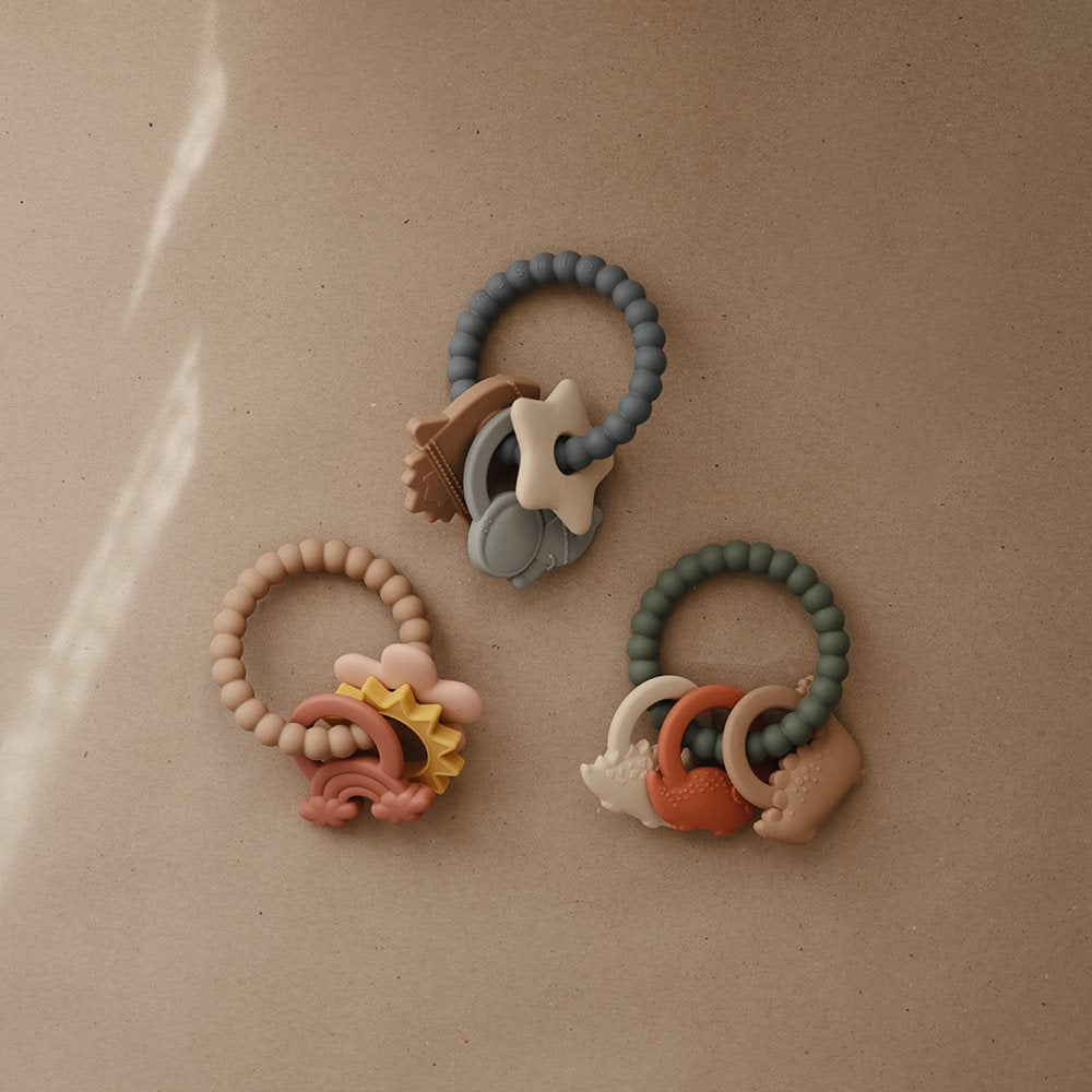 MUSHIE Purulelu Teething Ring - Nature