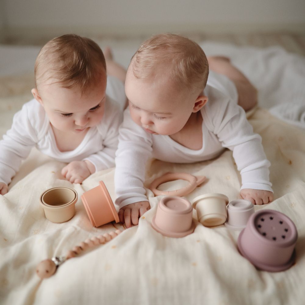 MUSHIE Swaddle harsoviltti (120x120cm) - Pale Taupe