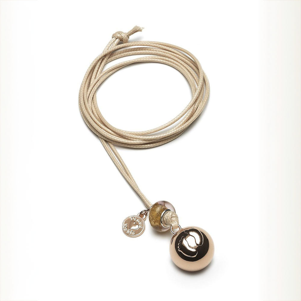 Proud Mama raskauskoru footprint rose gold.