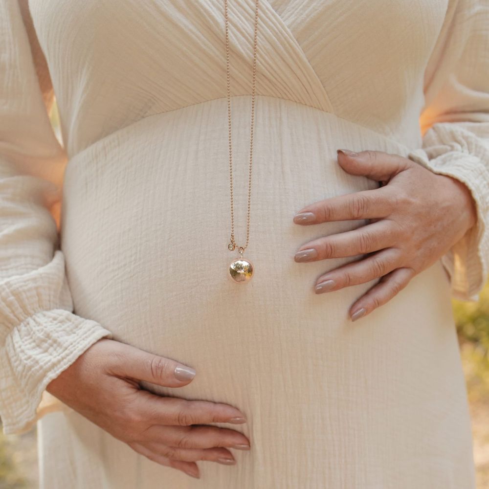 Proud Mama Bola raskauskoru Chloe Rose Gold.