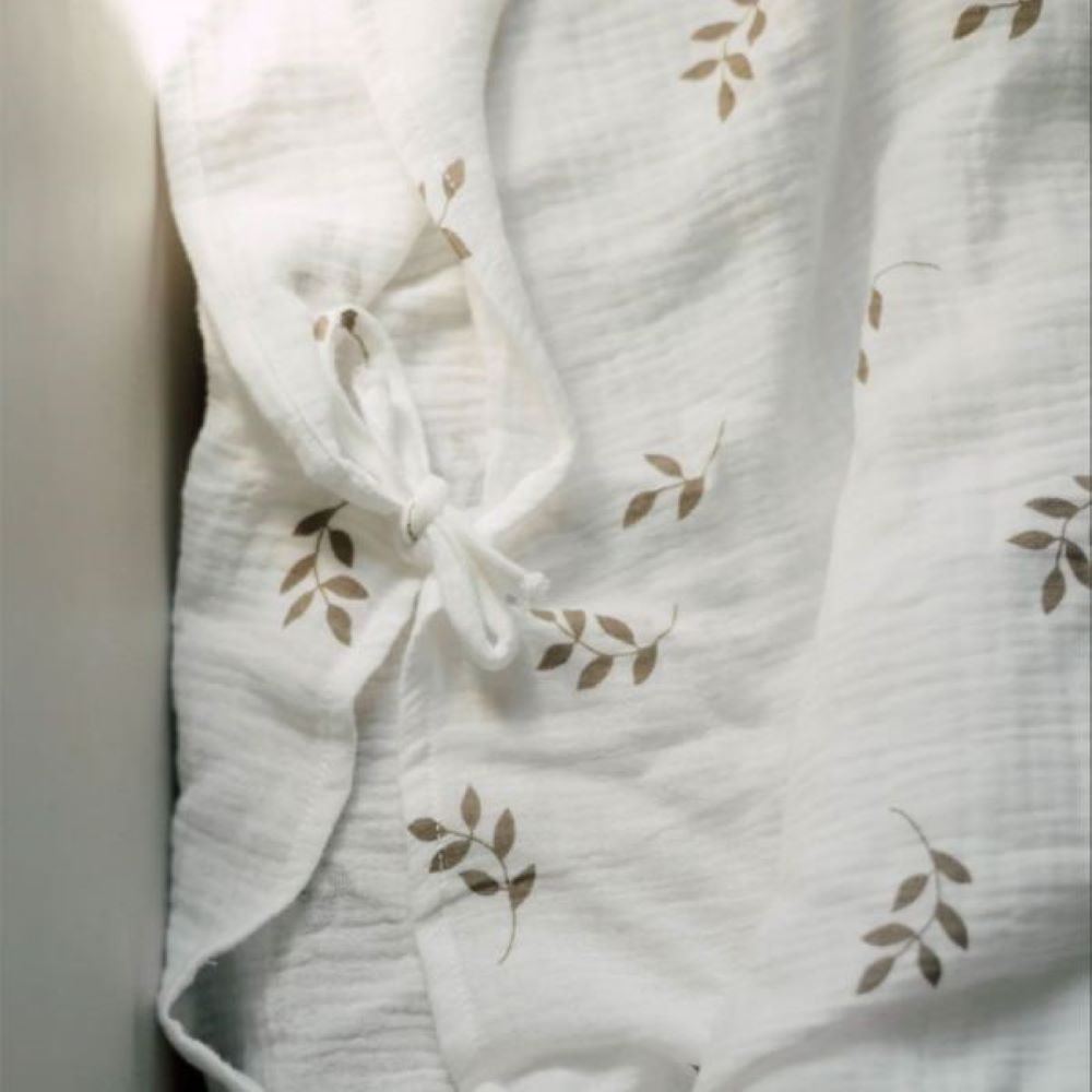 TISU Vauvan pussilakanasetti harso (85x125cm) - Cream Leaves