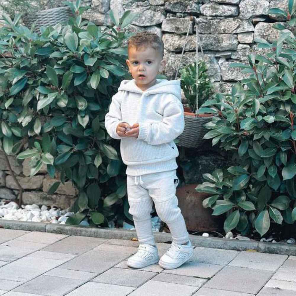 Babystyling biker housut pojalle, sand.