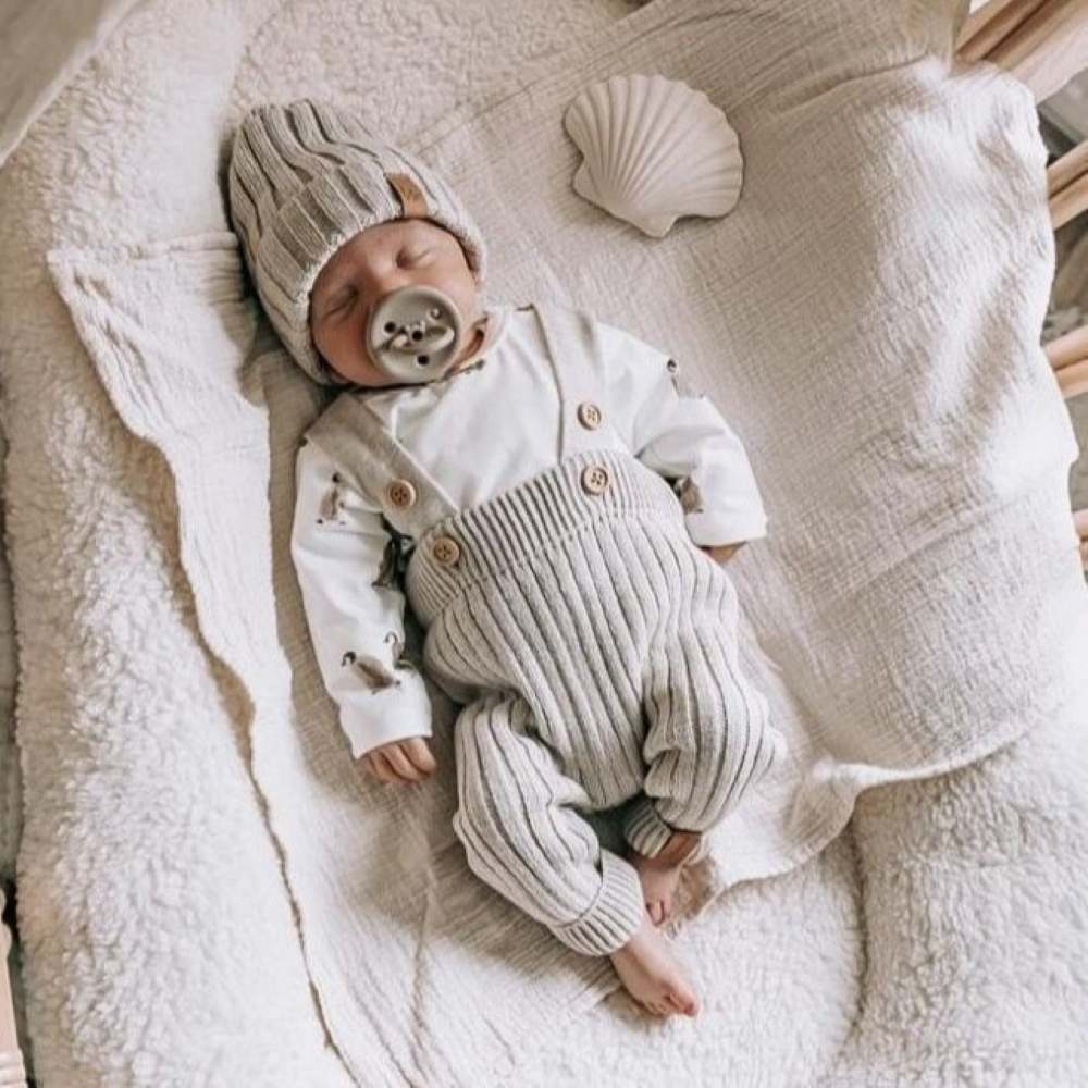 BABYSTYLING Vauvan henkselihousut - Sand