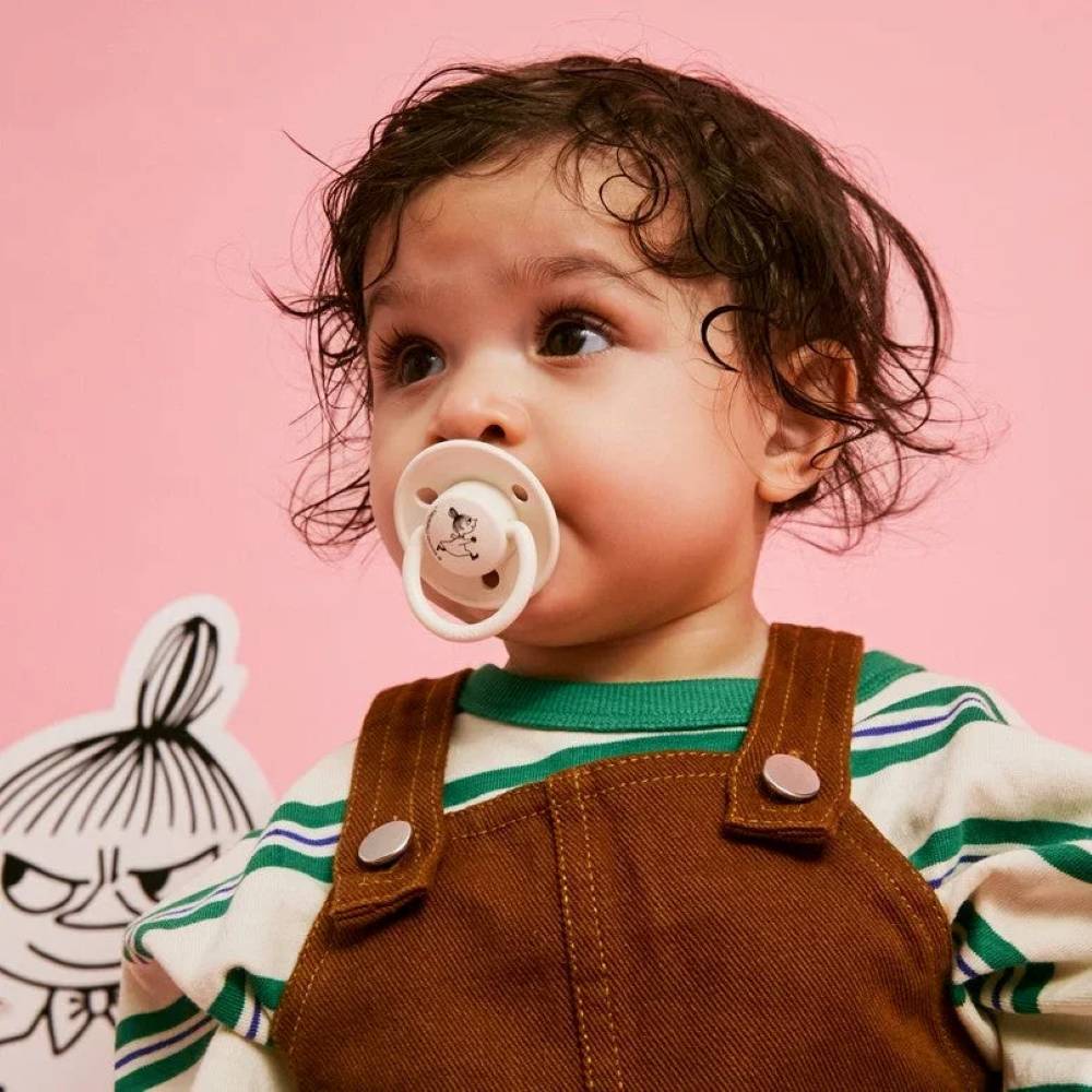 BIBS x Moomin De Lux tutti 2-pack (one size), silikoni - Ivory/Vanilla