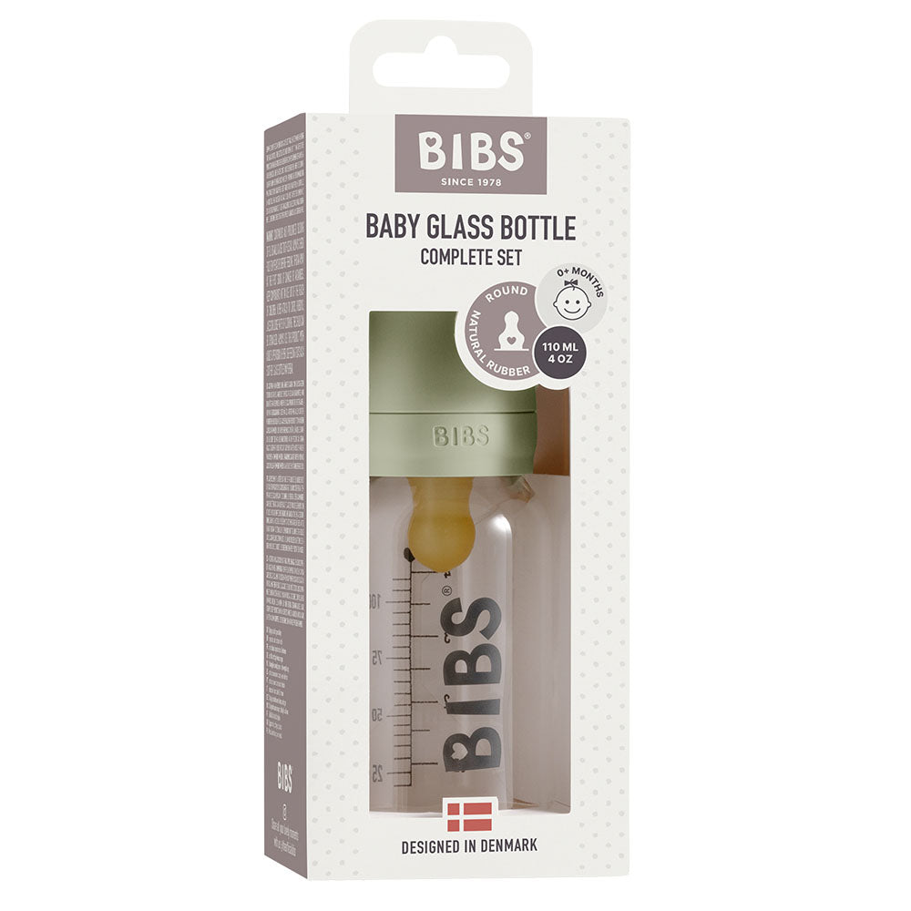 BIBS Lasinen tuttipullo Sage.