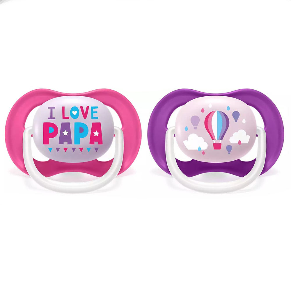 PHILIPS AVENT Ultra Air tutti 2-pack (6-18kk) - Pinkki/Violetti.
