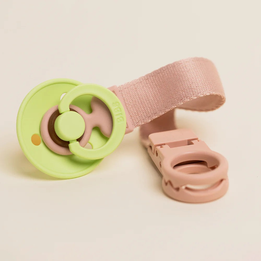 BIBS Tuttinauha vauvalle, Clip Loop Blush.