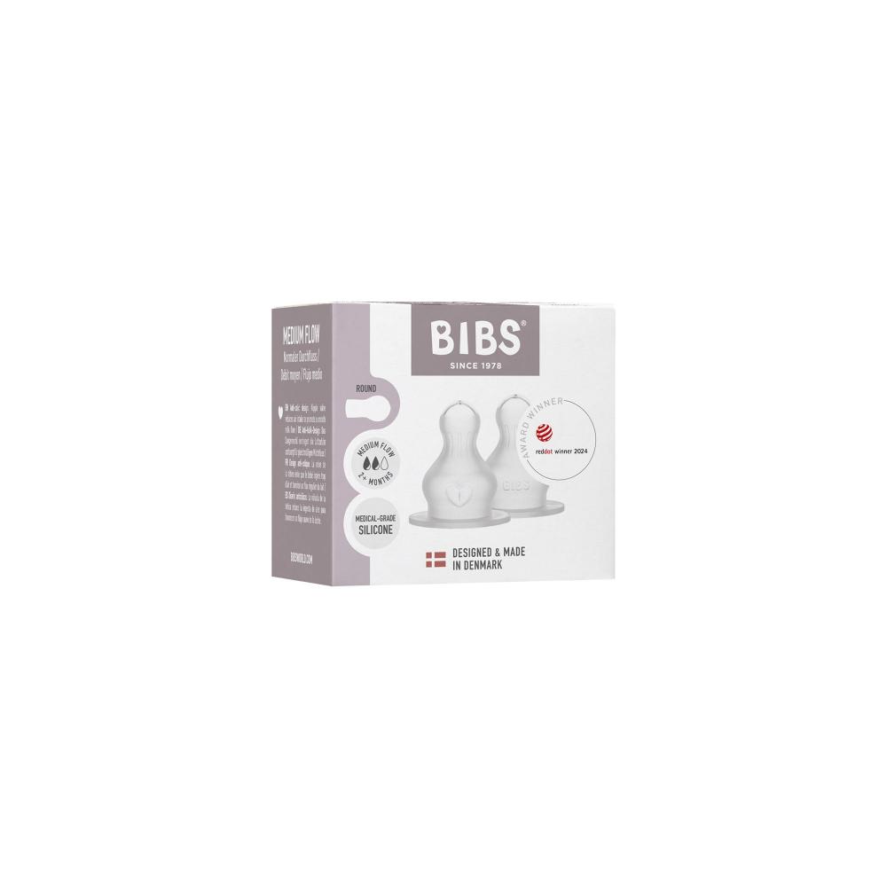 BIBS Silikoniset pullotutit 2-pack, keskinopea virtaus.