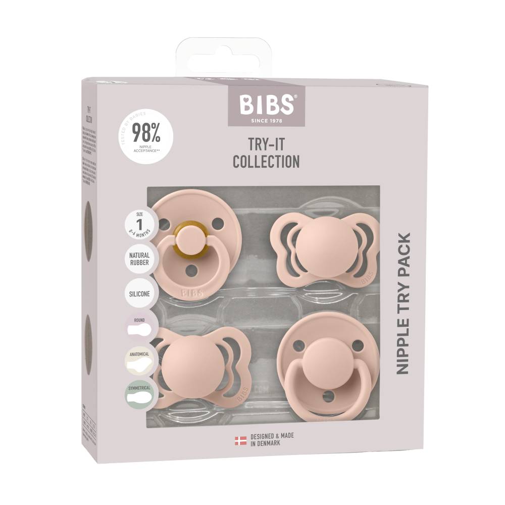 BIBS Try It Collection tuttikokoelma blush.