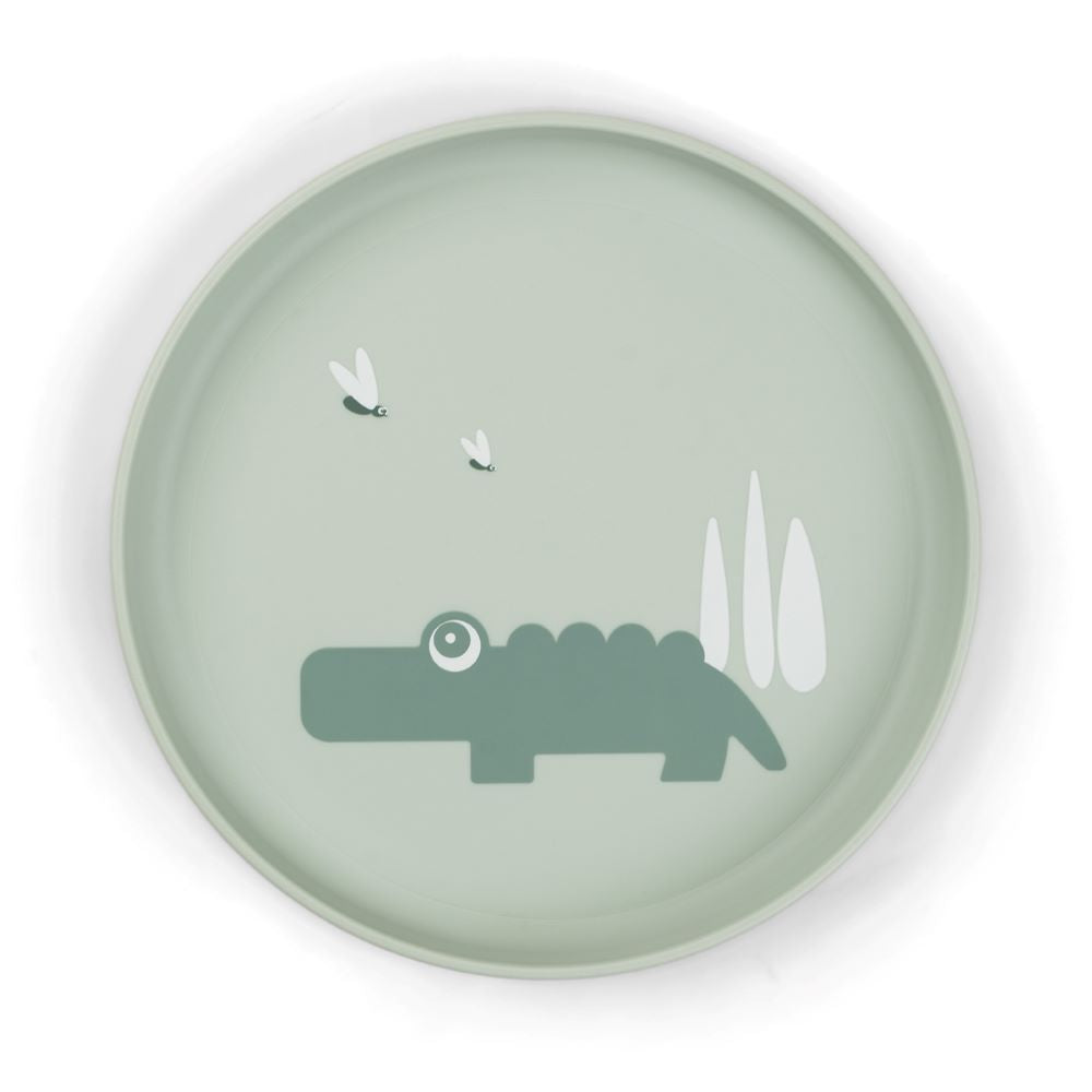 Foodie lasten lautanen croco green.