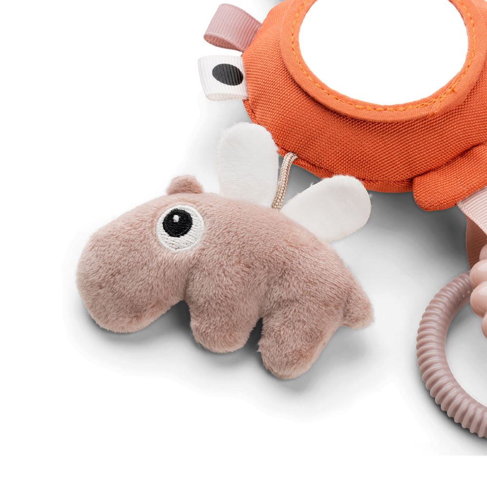 DONE BY DEER Aktiviteetti-/Vaunulelu To go activity mirror - Happy clouds papaya