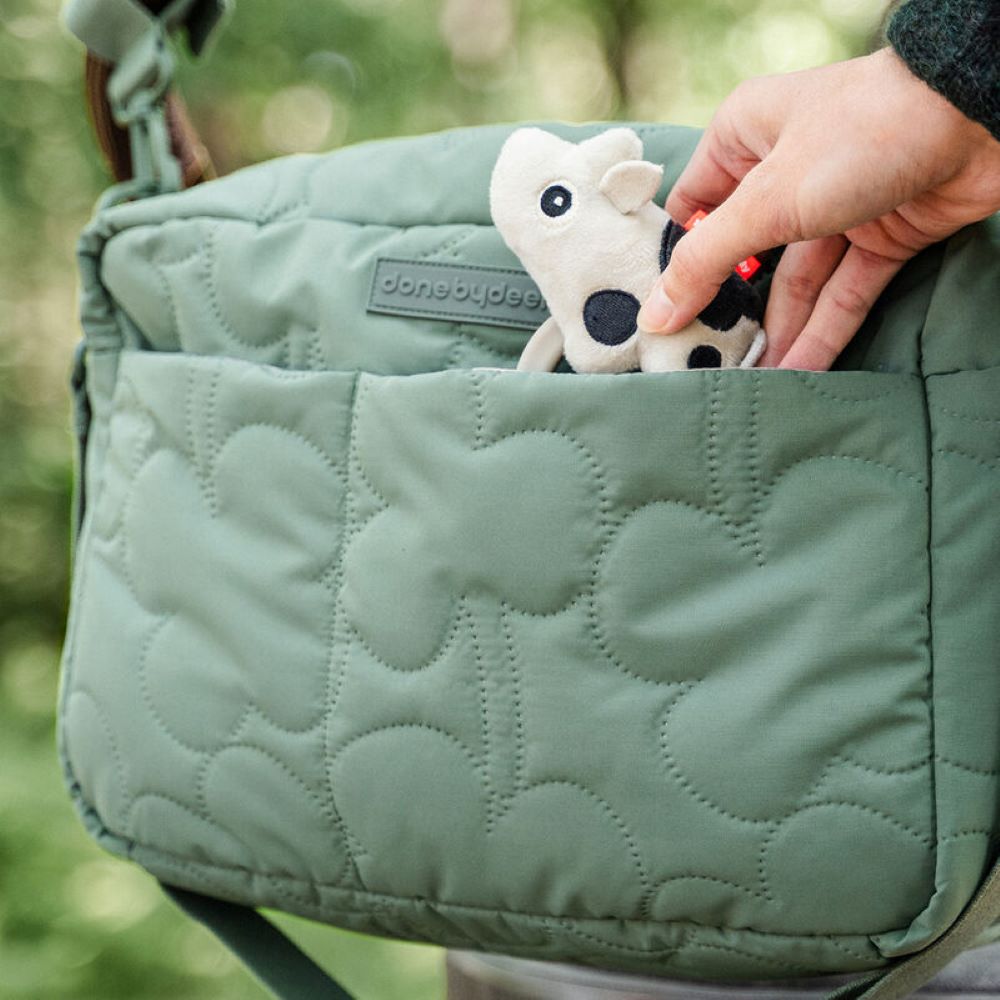 DONE BY DEER Vaunulaukku Quilted Stroller bag - Green