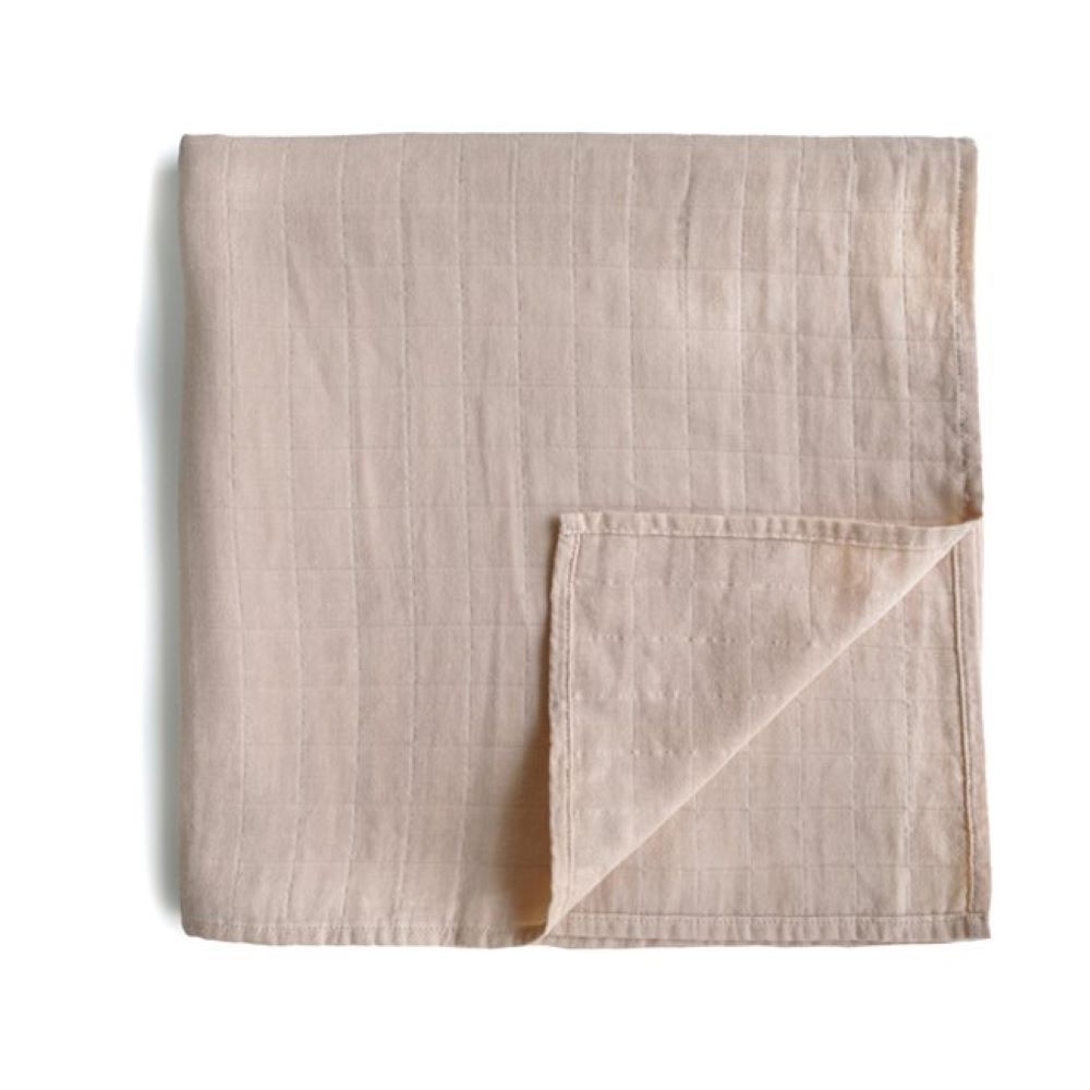 Mushie Swaddle harsoviltti, blush.