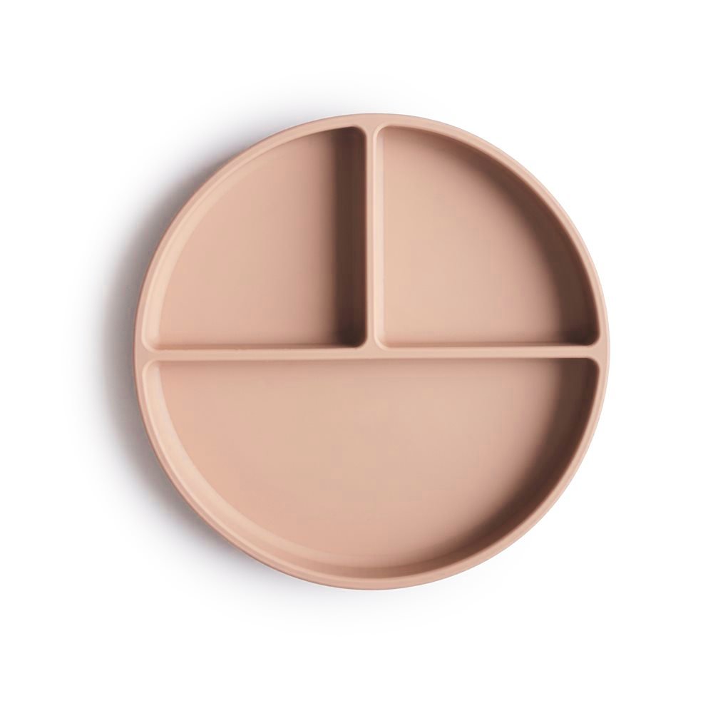 MUSHIE Silikoninen ruokailusetti - Pink Flowers