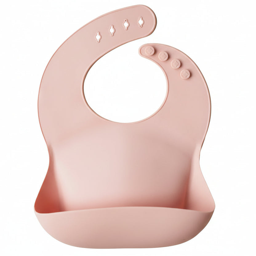 MUSHIE Silikoninen ruokalappu blush.