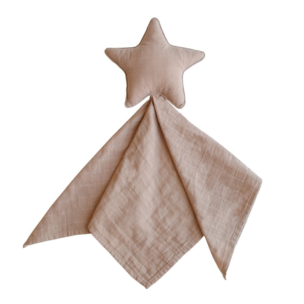 MUSHIE Lovey Cuddle Blanket Uniliina - Star Natural