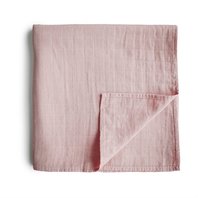 MUSHIE Swaddle harsoviltti (120x120cm) - Rose Vanilla