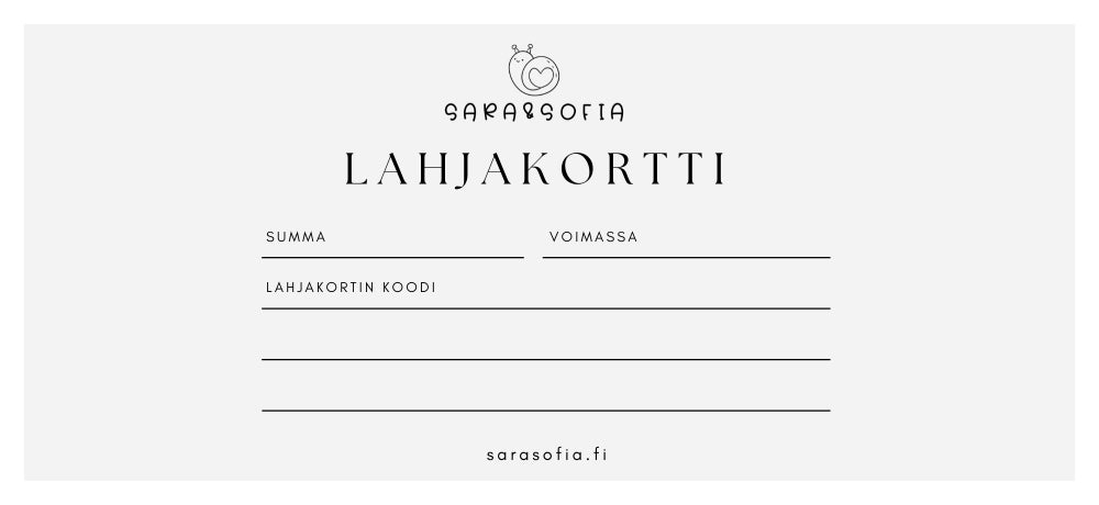 Lahjakortti - Perinteinen