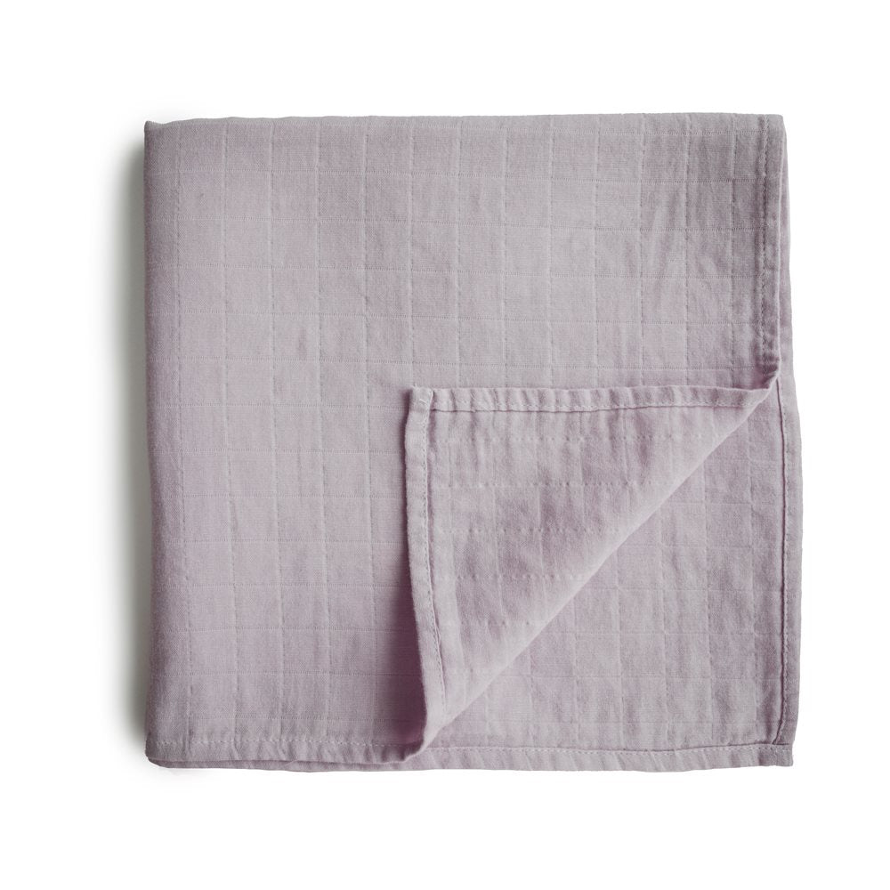 MUSHIE Swaddle harsoviltti (120x120cm) - Soft Mauve