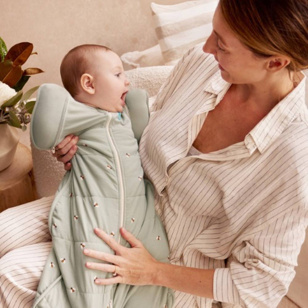 Swaddle Up 50/50 kapalopussi, Olive Bees.