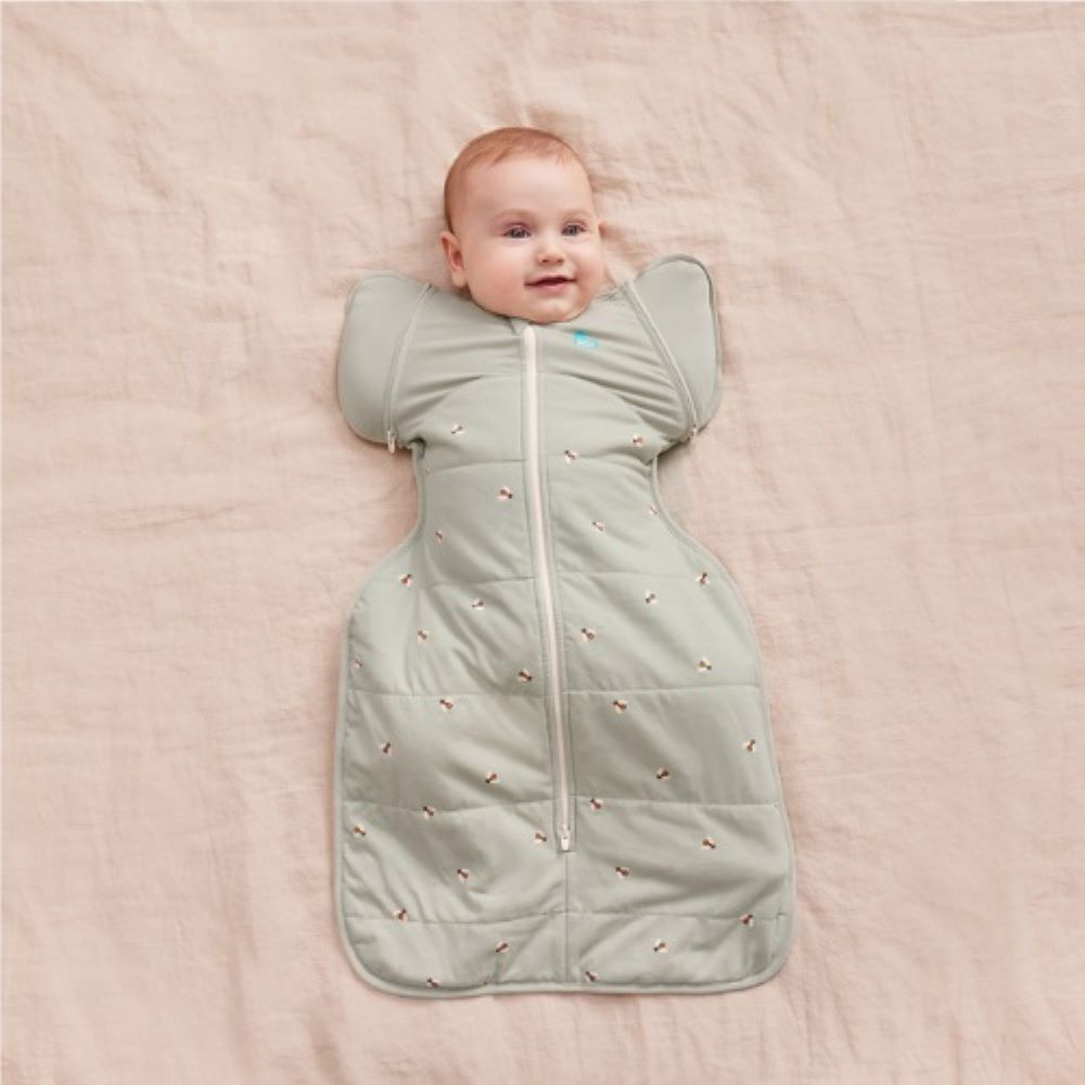Swaddle Up Transition bag, Olive Bees.