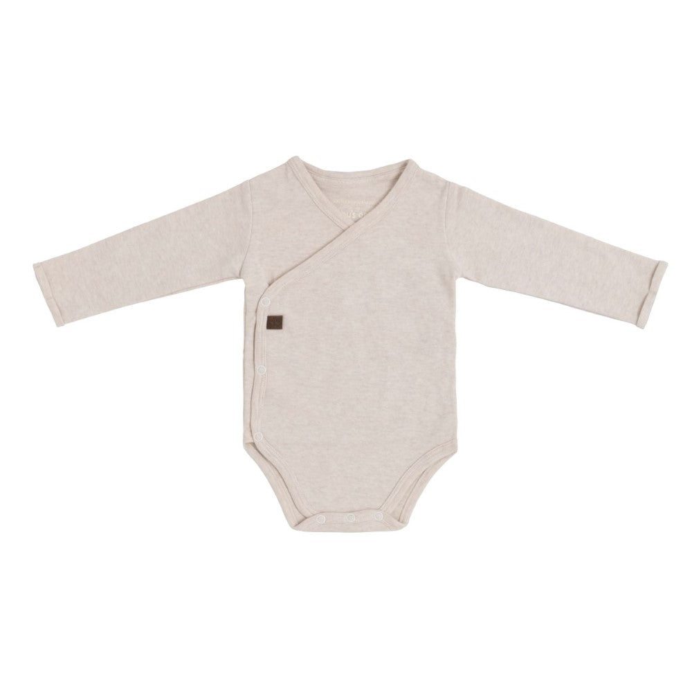 BABY'S ONLY Vauvan pitkähihainen body Melange warm linen.